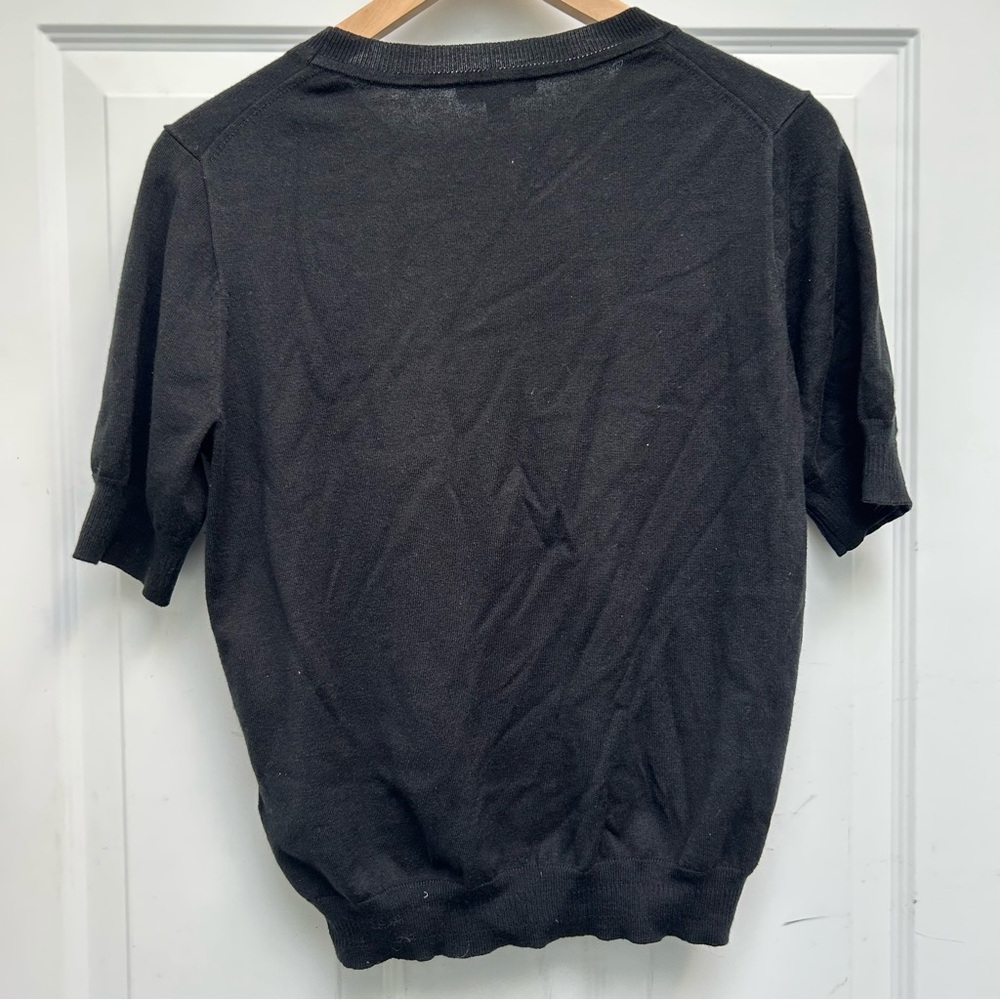 J. Crew Short-sleeve silk-blend crewneck sweater - Picture 6 of 6